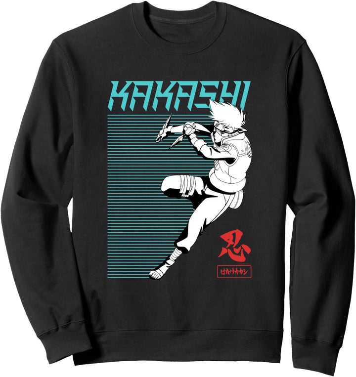 Naruto Shippuden Kakashi Linienrutsche Sweatshirt