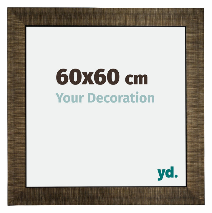 yd. Your Decoration - Bilderrahmen 60x60 cm - Bilderrahmen aus Holz mit Acrylglas - Antireflex - Aus