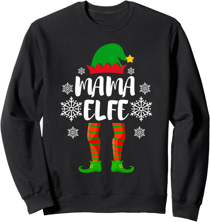 Mama Elfe Weihnachtselfe Mutter Weihnachts Sweatshirt