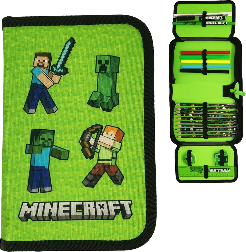 Theonoi Pferd Federmäppchen Federtasche Federmappe Mäppchen Etui 2 Fach Doppeldecker Schüleretui Sti