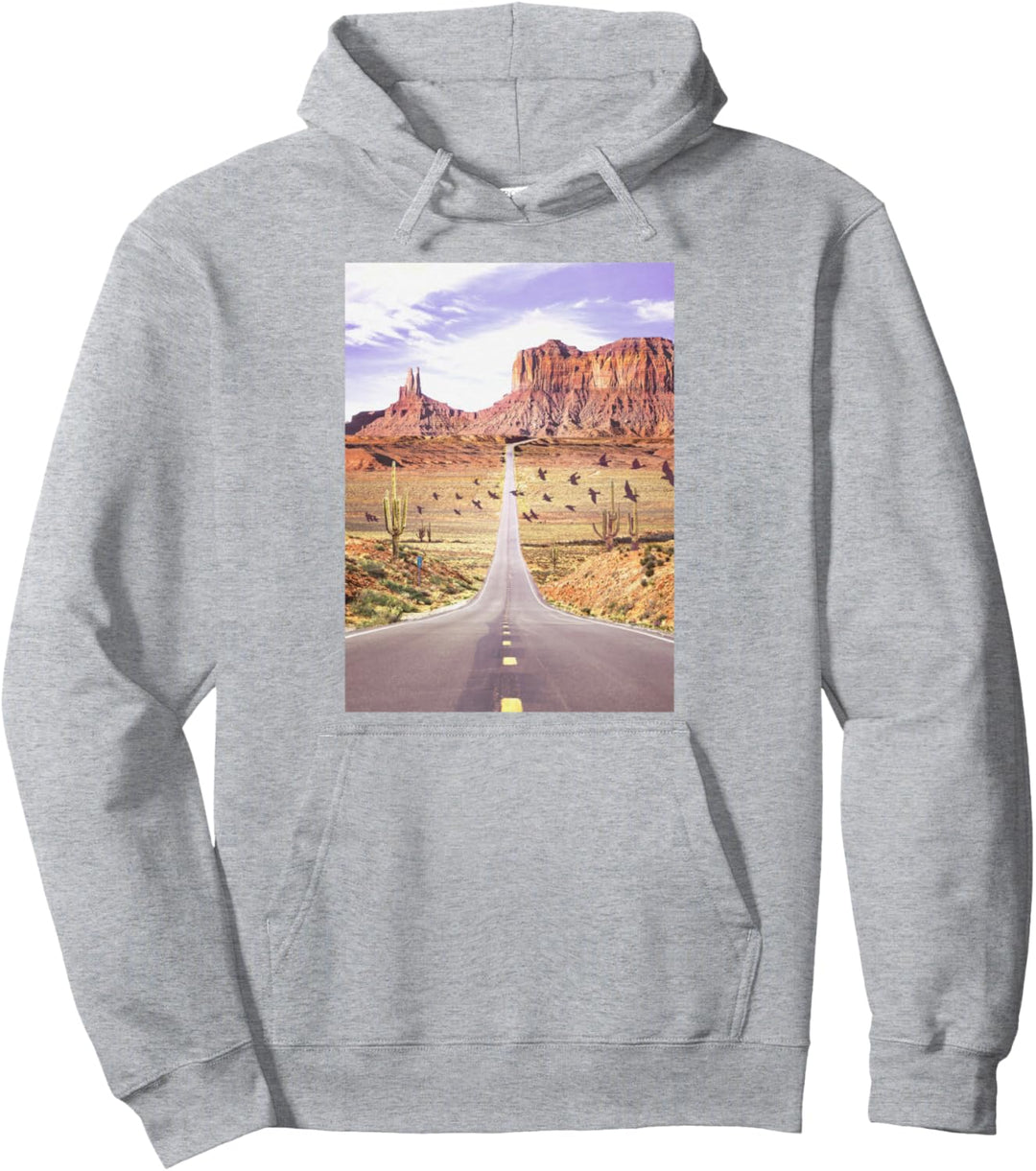 Trendy Desert Road Pullover Hoodie