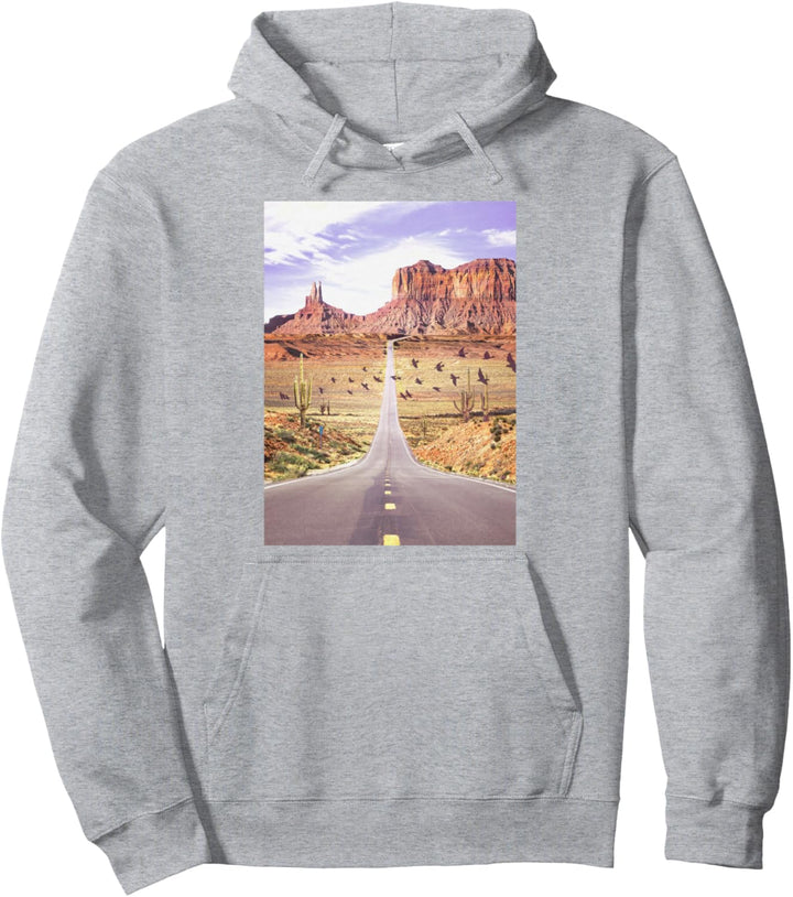 Trendy Desert Road Pullover Hoodie