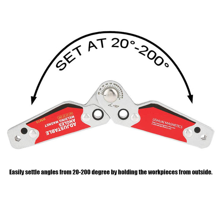 Schweissmagnethalter，Jectse 20 ° -200° Verstellbare Winkel Starke magnetische breite Adsorptionsfläc