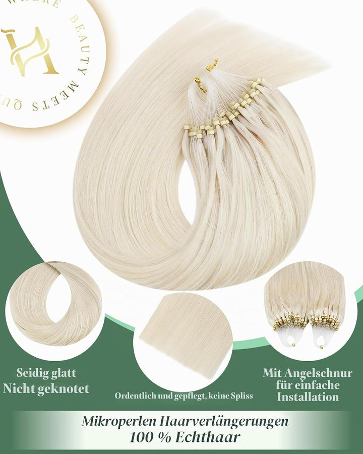 Ugeat Micro Loop Extensions Echthaar 35cm 