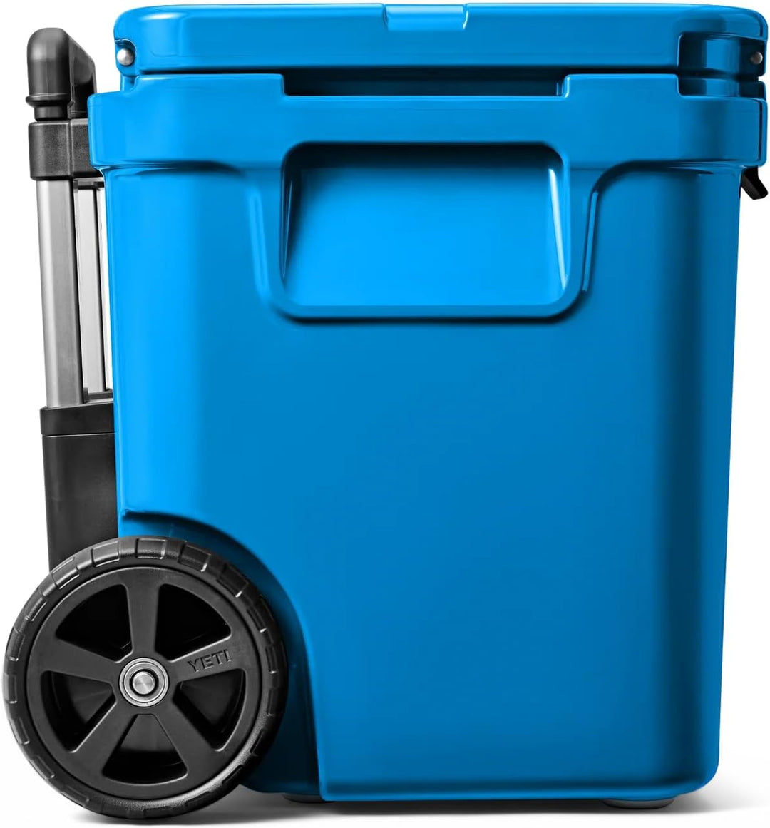 YETI Roadie 48 Rollkühler mit einziehbarem Periskopgriff Big Wave Blue, Big Wave Blue