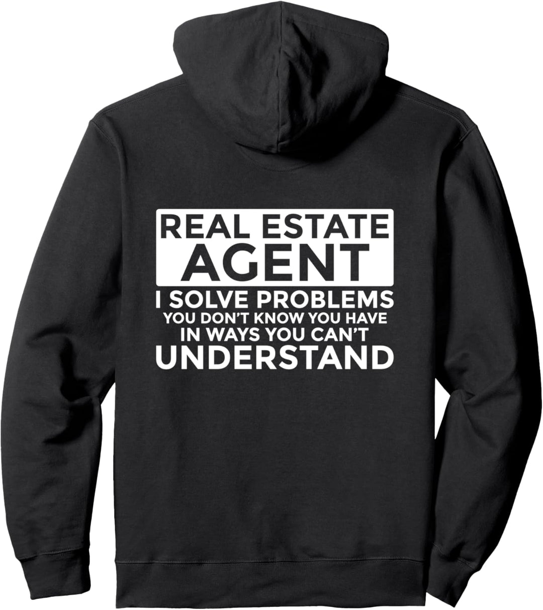 Immobilienmakler lösen Probleme Lustige Immobilien Pullover Hoodie