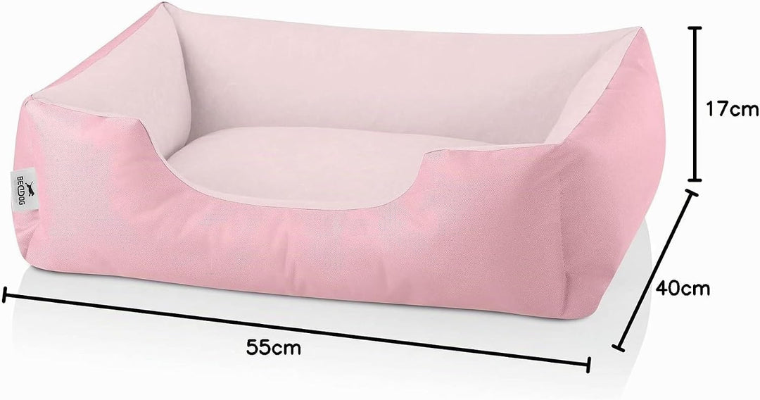 BedDog Hundebett Zara, Hundekissen mit abziehbaren waschbaren Bezug, Hundekorb, Hundesofa, für klein
