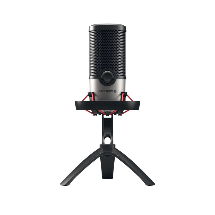 CHERRY UM 6.0 Advanced, USB-Mikrofon für Streaming, Podcast, Home-Office, Shock Mount, Touch Mute, 2