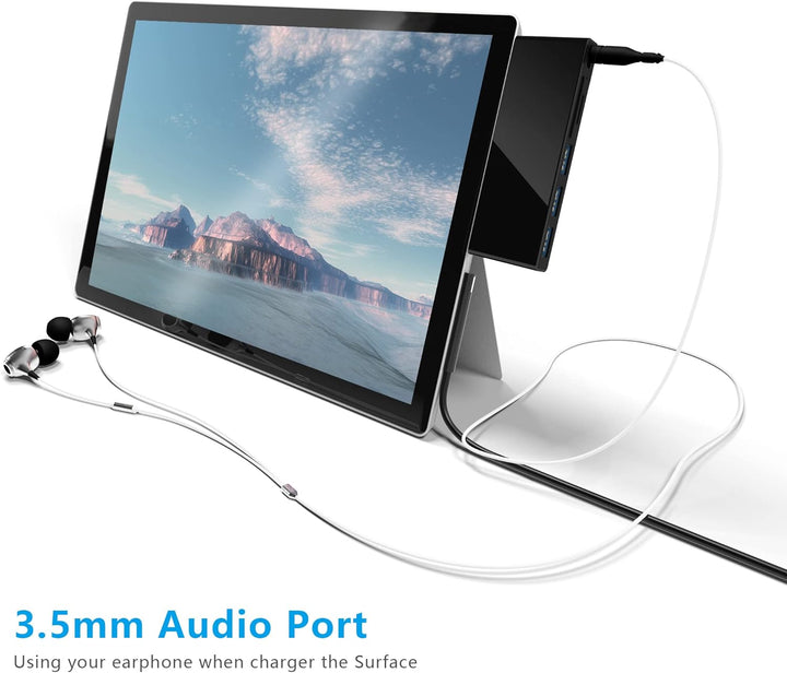 Surface Go Docking Station, USB C Hub Surface Go /Go2 /Go3 mit USB3.0+2 USB 2.0+SD Kartenleser+Micro