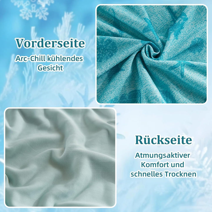 WONGS BEDDING Kühldecke Sommerdecke - mit Japanische Arc-Chill Q-Max 0,43 Kühlfasern, 2 in 1 Selbstk