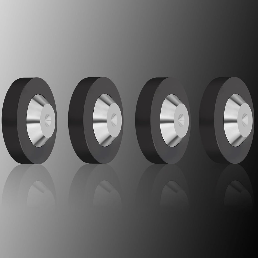 Lautsprecherfüsse 4 Pcs 39mm×13mm mit POM Edelstahl-Lautsprecherpads HiFi Geräte Füsse für HiFi-Laut
