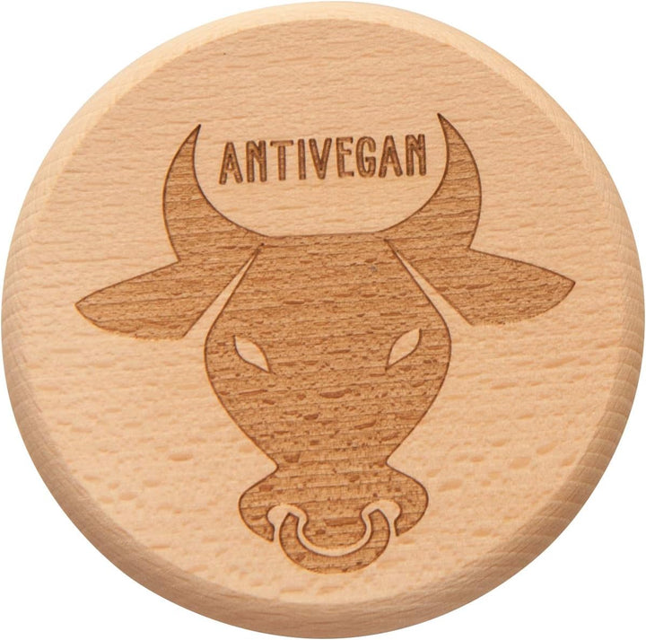 Spruchreif · Bierdeckel Holz · 2in1 Untersetzer und Deckel · 6er Set Glasabdecker inkl. Holz-Ständer