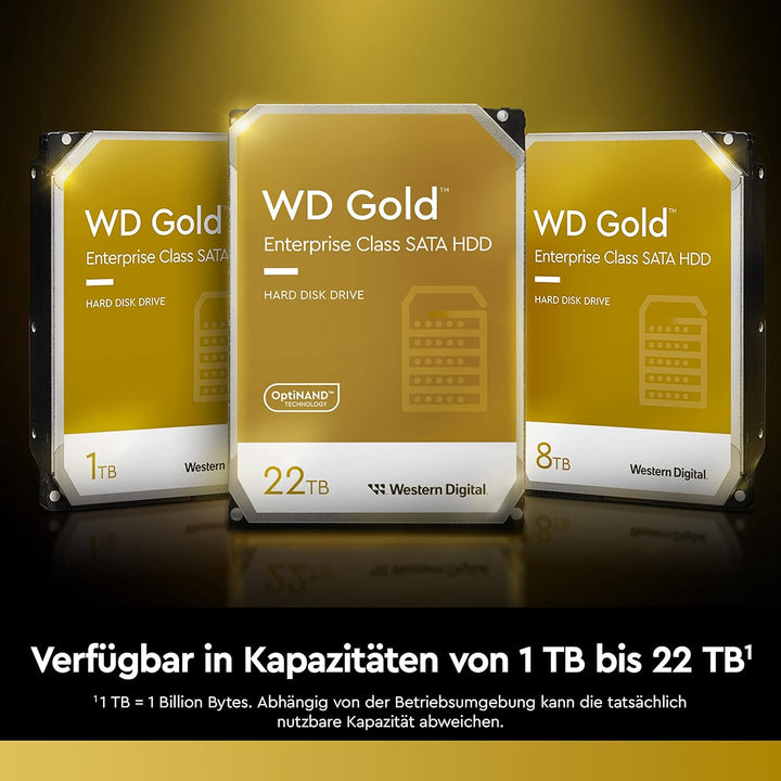 WD Gold™ 10 TB Interne Festplatte 8.9 cm HDD (3.5 Zoll) SATA III, Enterprise HDD, Gold