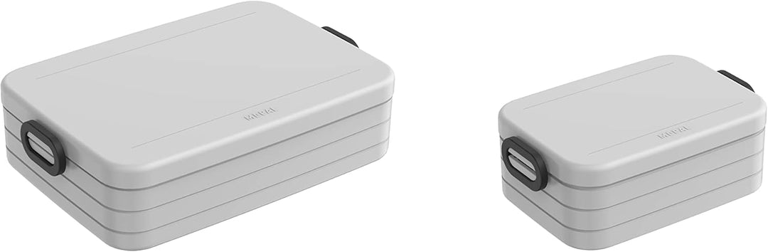 Mepal 2-tlg Take a Break Set – Limited Edition Cool Grey/Grau – Gross/Klein – Lunchbox mit Trennwand