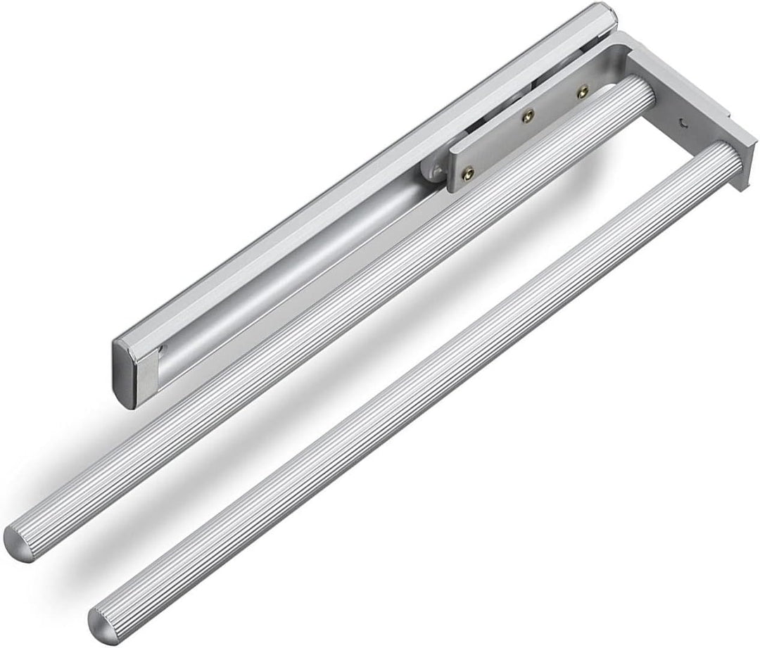 SOTECH Aluminium Handtuchhalter TED 2-armig EV1 eloxiert (325-487 mm, ausziehbar, drehbar) Teleskop-