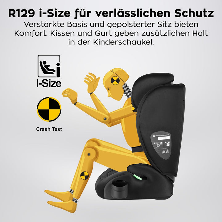 TULANO Joy 20 – Kinderautositz für Kinder von 100–150 cm – Sicherer Autositz für 3,5–12 Jahre – Bequ