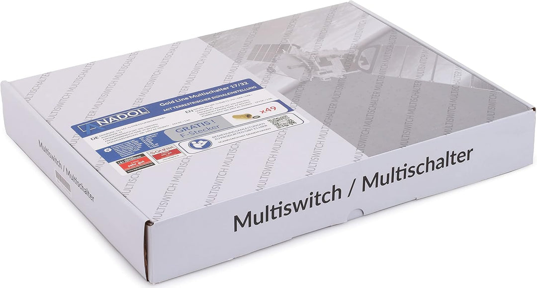 [Test 2X SEHR GUT*] Anadol Gold Line 17/32 Multischalter - für 4 Satelliten & 32 Teilnehmer - Sat Sw