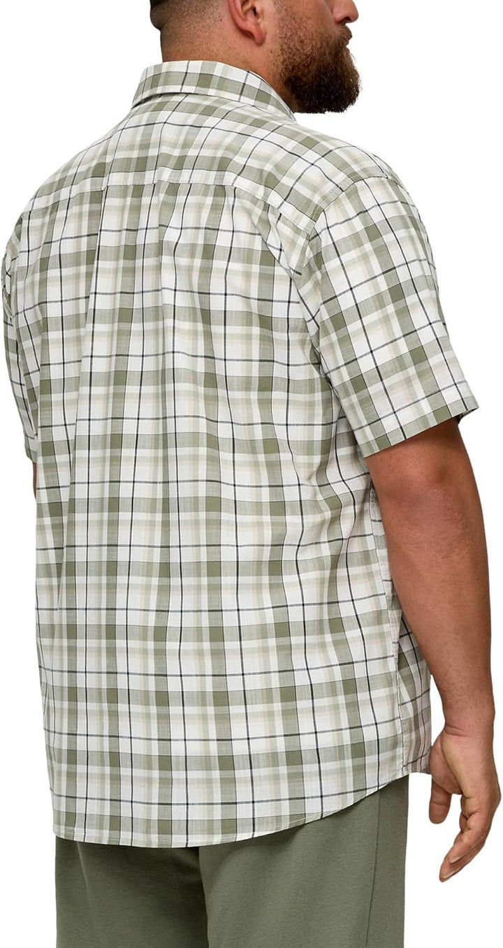 s.Oliver Herren Hemd Kurzarm 5XL Mehrfarbig|olive 78n2, 5XL Mehrfarbig|olive 78n2
