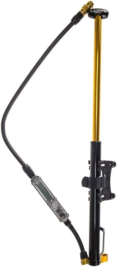 Lezyne Kompakt-Standpumpe Micro Floor Drive DIGITAL HPG Schwarz, Schwarz