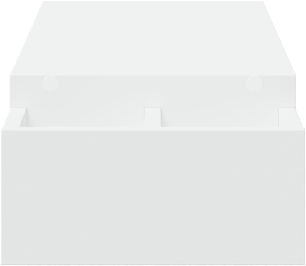 vidaXL Monitorständer mit Stauraum Weiss 100x27x15 cm Holzwerkstoff 100 x 27 x 15 cm Weiss, 100 x 27