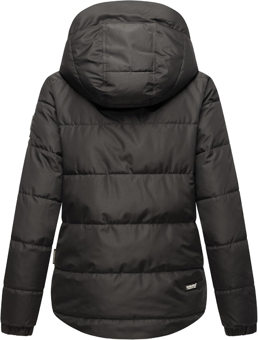 Navahoo Damen Winterjacke Steppjacke warm mit Kapuze Eisbällchen XS-XXL S Schwarz, S Schwarz