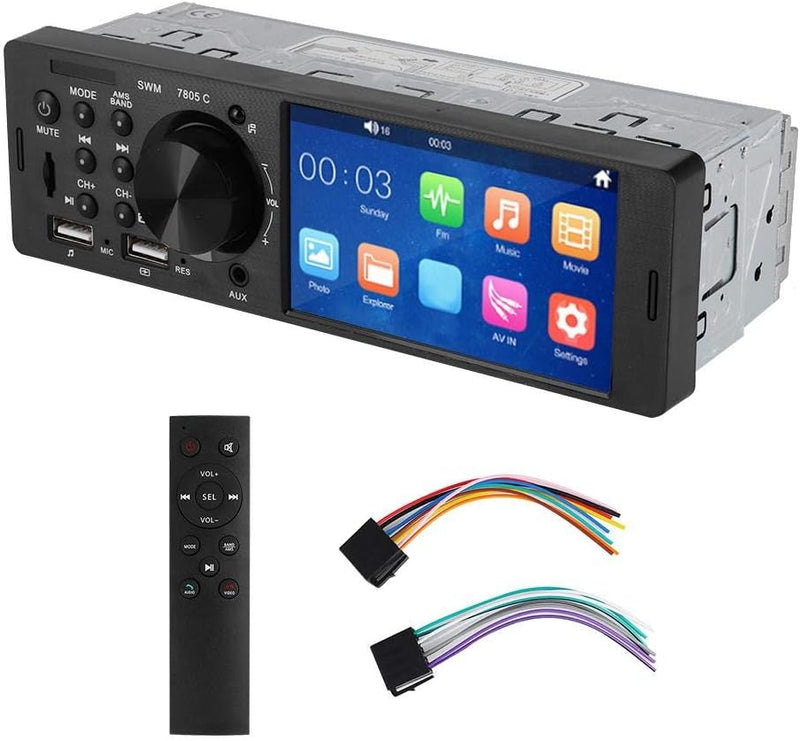 Auto MP5 Player Video Empfänger Bluetooth Musik Player, 4 Zoll Auto Bluetooth MP5 HD Touchscreen Ste