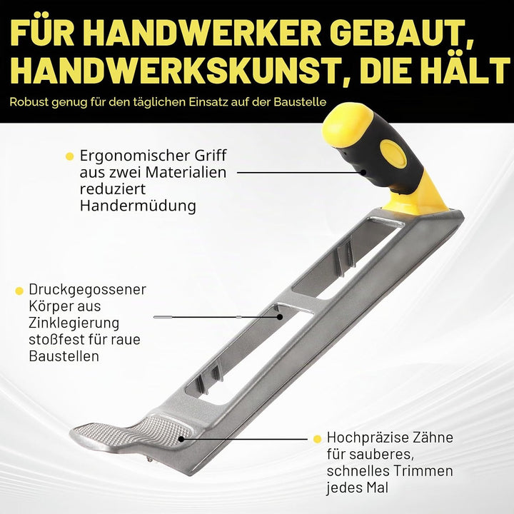 Qivine Gipskartonhobel Hobel Holz, Gipshobel Gipskarton Hobel mit 2 Blätter, Fasenhobel Trockenbau W