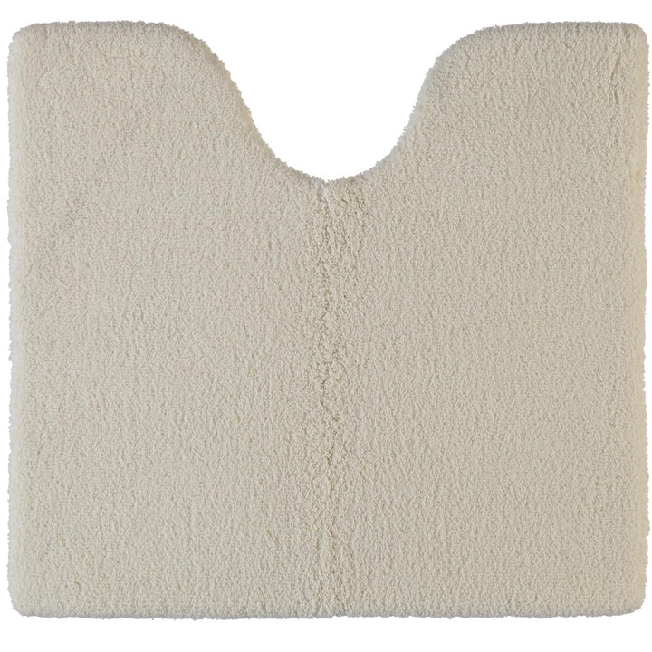 Rhomtuft Badteppiche Square Natur-Jasmin - 20 Toilettenvorlage mit Ausschnitt 55x60 cm, Toilettenvor