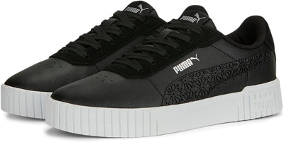 PUMA Damen Carina 2.0 Laser Cut Sneaker 39 EU Puma Black Strong Gray Puma Silver, 39 EU Puma Black S