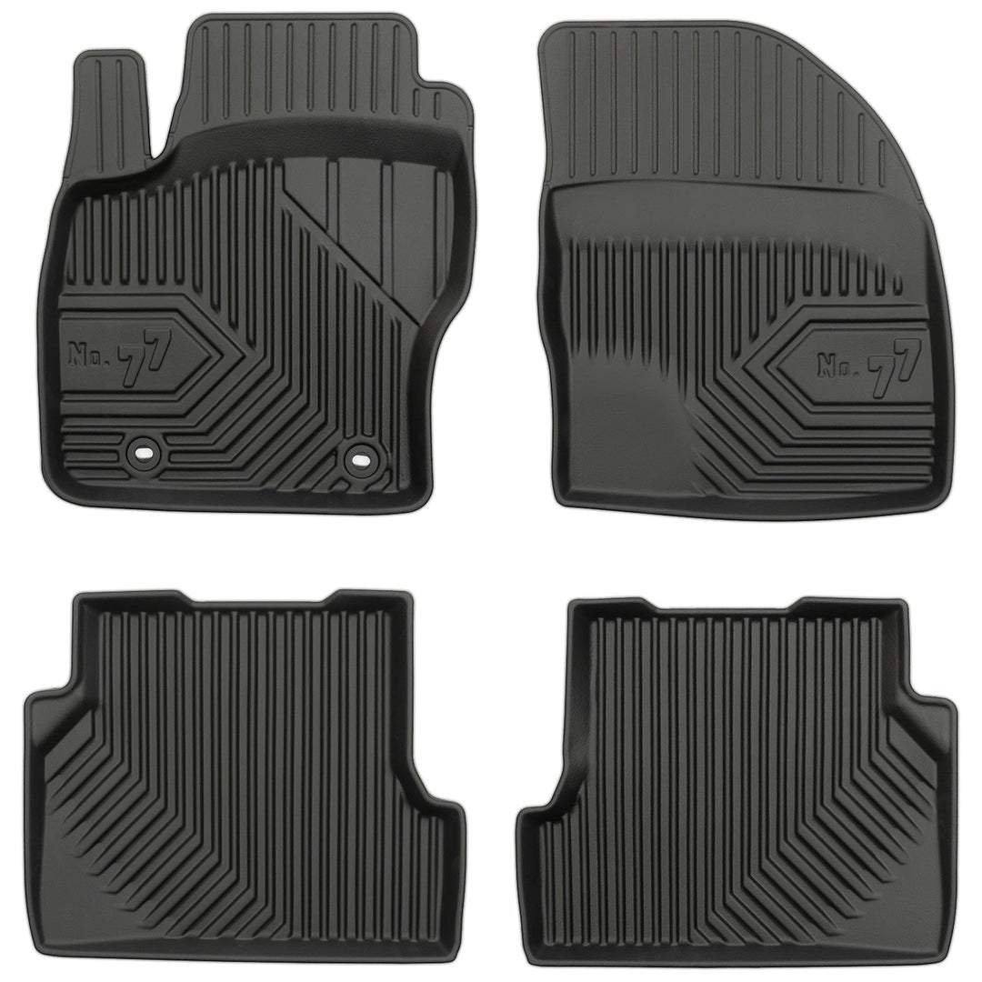 M MOTOS Gummimatten Auto Fussmatte passt für Ford Focus II 2004-2011 Verbessern Sie Ihren Reisekomfo