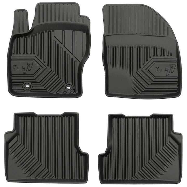 M MOTOS Gummimatten Auto Fussmatte passt für Ford Focus II 2004-2011 Verbessern Sie Ihren Reisekomfo