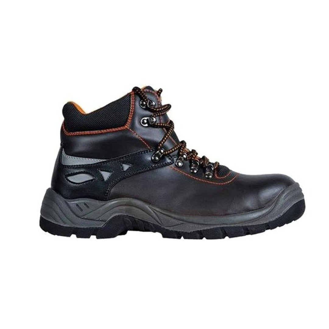 Reis BRPEAKREIS42 Sicherheitsschuhe, Schwarz-Grau-Orange, 42 Grösse