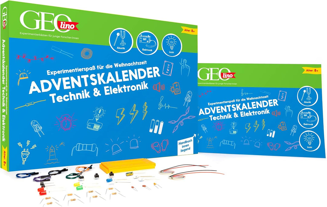 FRANZIS 67171 - GEOlino Adventskalender Technik & Elektronik (Akustik, Elektronik, Licht), Experimen