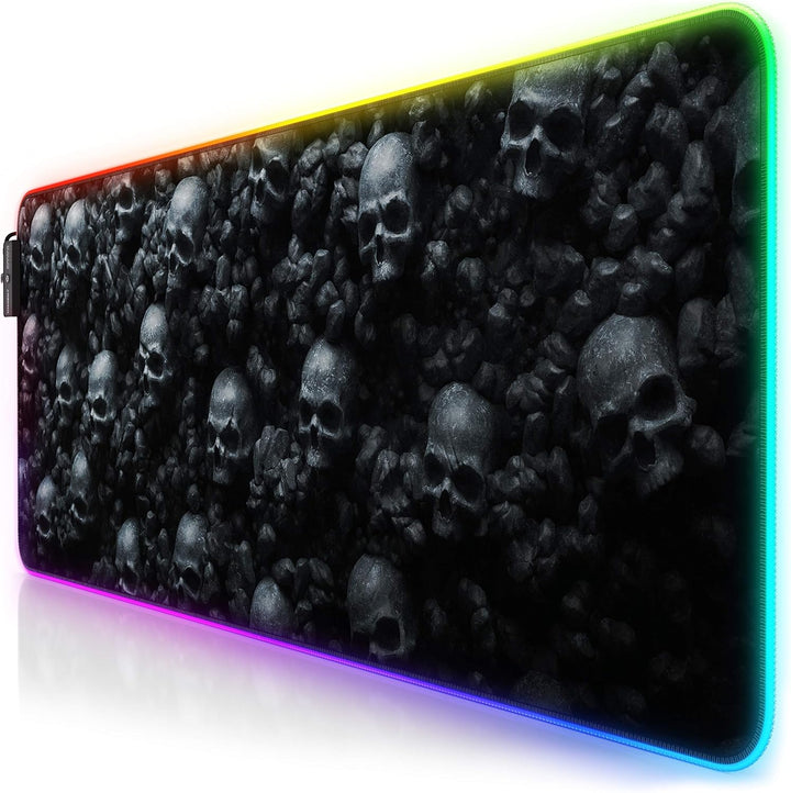 Titanwolf - RGB Gaming Mauspad - XXL LED Schreibtischunterlage - 800x300 mm - Multi Color LED - 11 B