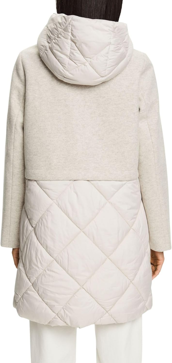 ESPRIT Damen 093eo1g329 Jacke M 290/LIGHT BEIGE, M 290/LIGHT BEIGE