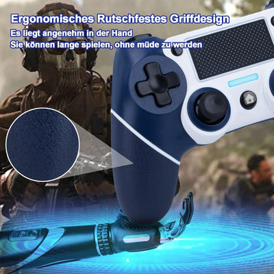 DuLingKer Controller Kompatibel für PS4 Pro Slim, Wreless Bluetooth Controller Kompatibel mit PS4 PC