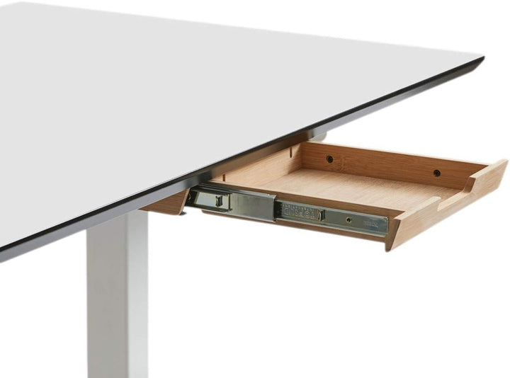 TecLines TUS011K Untertisch Stiftablage XS, Bambus klarlackiert