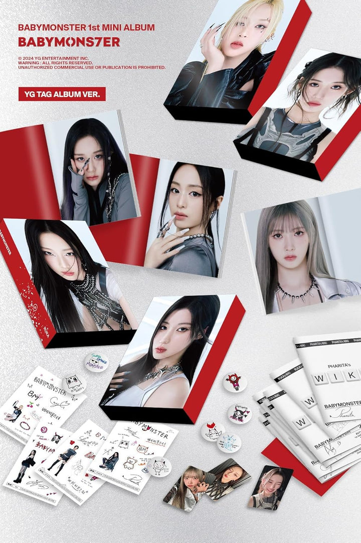 Dreamus BABYMONSTER - 1st Mini Album BABYMONS7ER YG Tag Album Version (Random ver.)