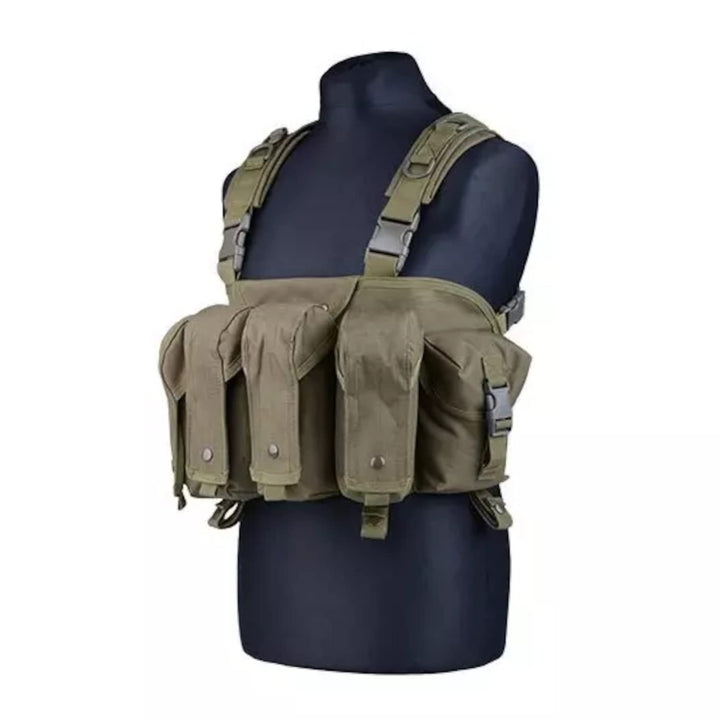 Gunfire Tactical Commando Chest Tactical Vest Universelle Grösse Olive, Universelle Grösse Olive