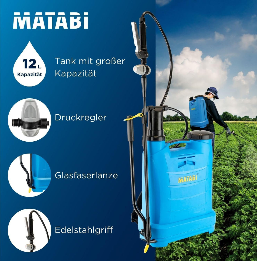Matabi Evolution Handsprüher Rücken 12 Druck retenida