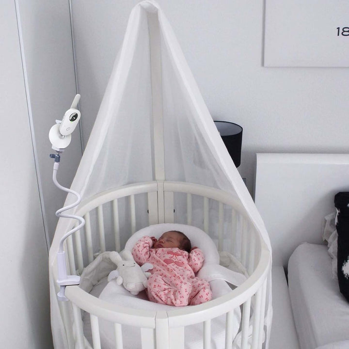 JAMUILS Babyphone Halterung Bett mit Mini Stativkopf, Flexible Twist Video Baby Monitor Halter, Komp