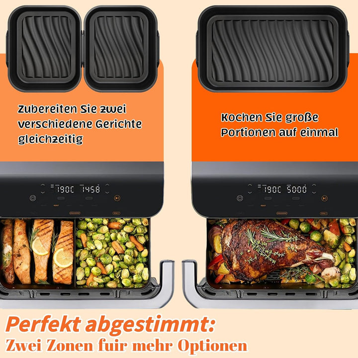 Heissluftfritteuse Silikonform für Ninja AF500EU AF500EUCP 10,4L | COSORI 10L Airfryer Zubehör Wiede