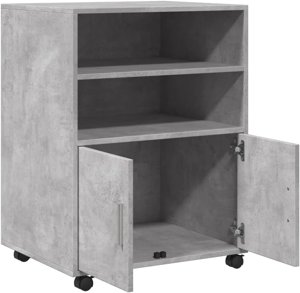 vidaXL Rollschrank, Büroschrank mit Stauraum, Aktenschrank für Wohnzimmer Büro, Bürocontainer Schran