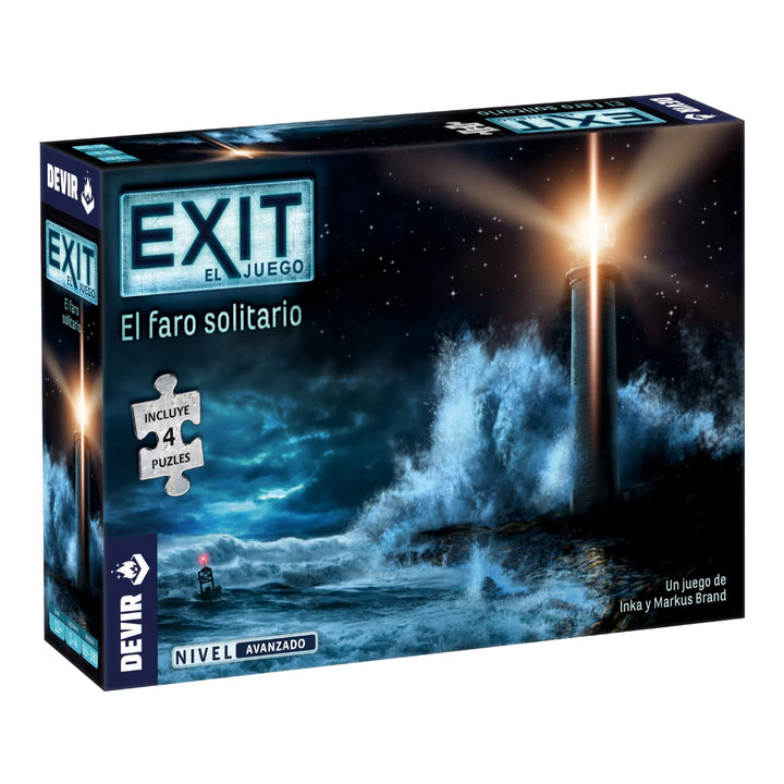 Devir BGEXITPZ2 Exit. Escape Room xit Puzzle: Der Leuchtturm Solitär, bunt, Talla Unica