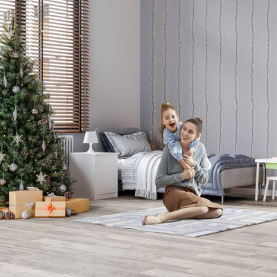 Aufun PVC Bodenbelag Vinylboden Selbstklebend 36 Stück 5.02m², Holzmaserung Bodenfliesen mit Holz-Op