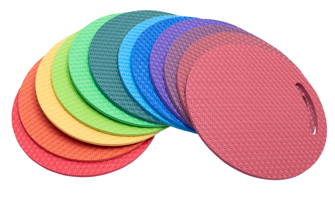 Betzold Sitzmatten 12er-Set Regenbogen, Regenbogen