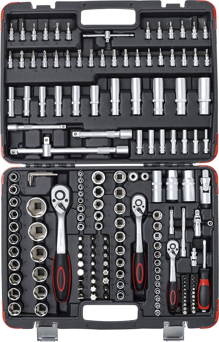 BGS Diy 2283 | Steckschlüssel-Satz | Antrieb 6,3 mm (1/4") / 10 mm (3/8") / 12,5 mm (1/2") | 172-tlg