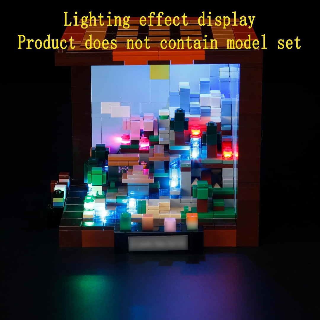 GEAMENT LED Licht-Set Kompatibel mit Lego Minecraft Die Werkbank (The Crafting Table) 21265 Baustein