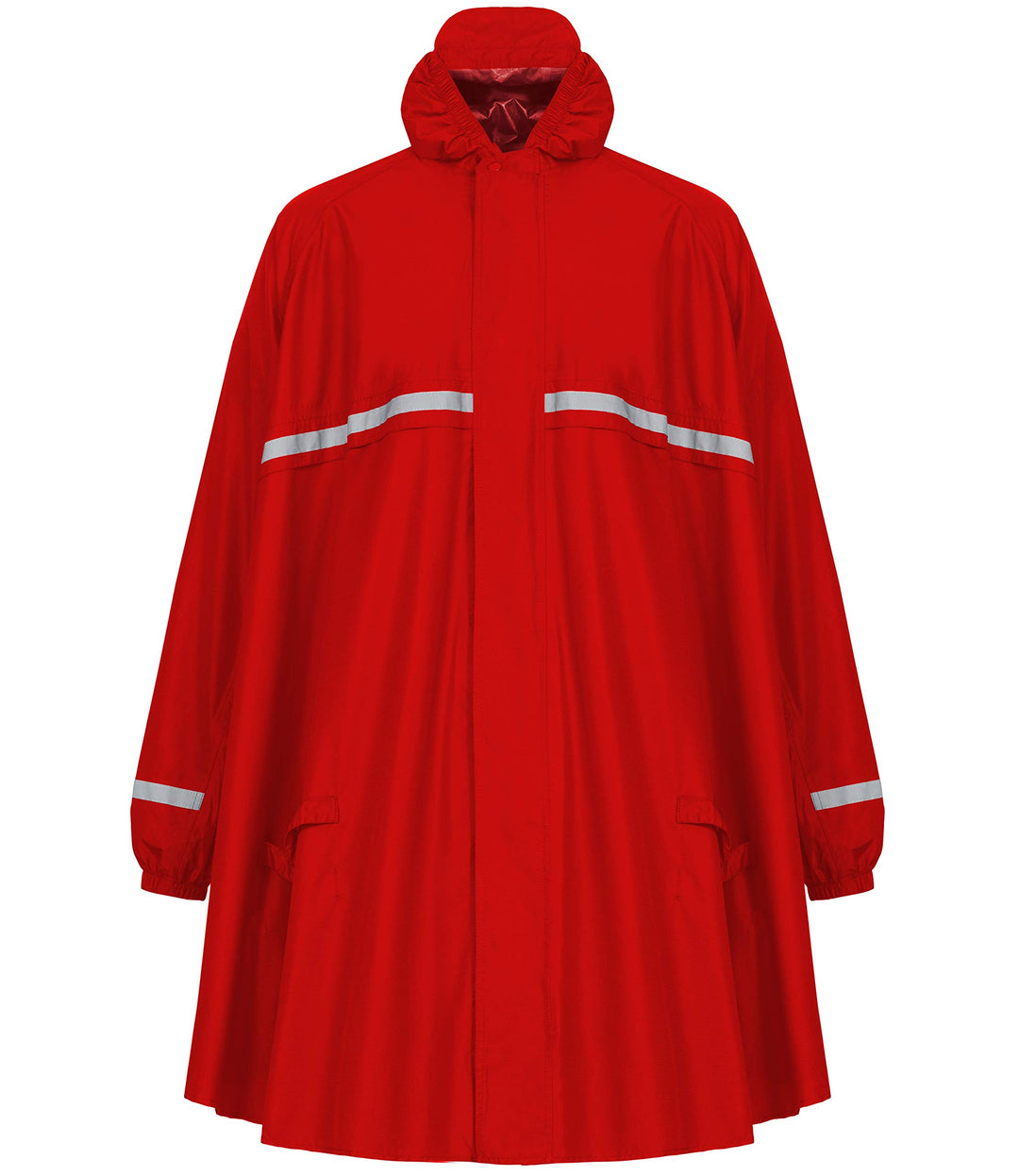 HOCK Regenponcho mit Reissverschluss und Ärmeln - Fahrradponcho Wasserdicht & Atmungsaktiv - Mit Kap