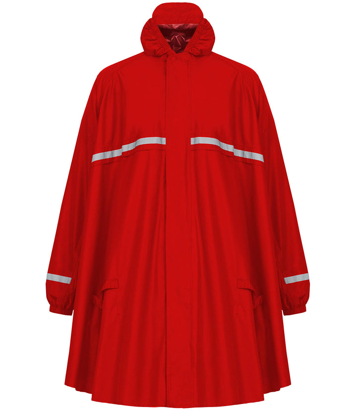 HOCK Regenponcho mit Reissverschluss und Ärmeln - Fahrradponcho Wasserdicht & Atmungsaktiv - Mit Kap